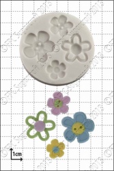 'Flower Buttons' Silicone Mould